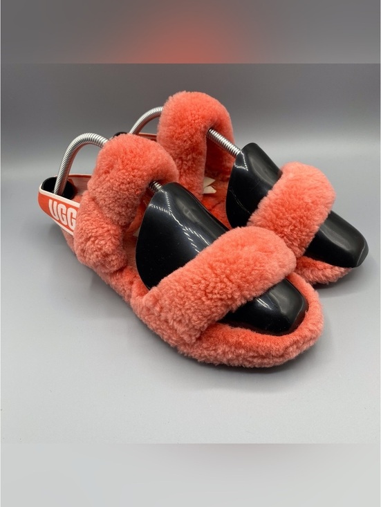 UGG Shoes - UGG Coral Sheepskin Fluff Slide Sandals